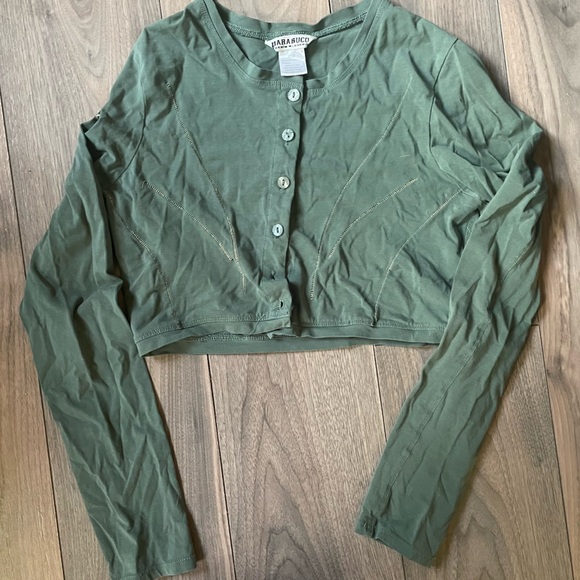 Parasuco Tops - Vintage Parasuco Longsleeve Cropped Top